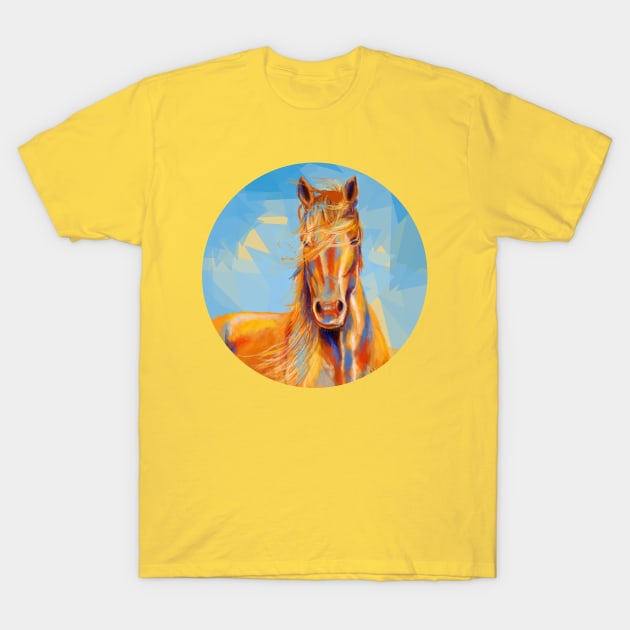 Obedient Spirit - Horse portrait T-Shirt by Flo Art Studio